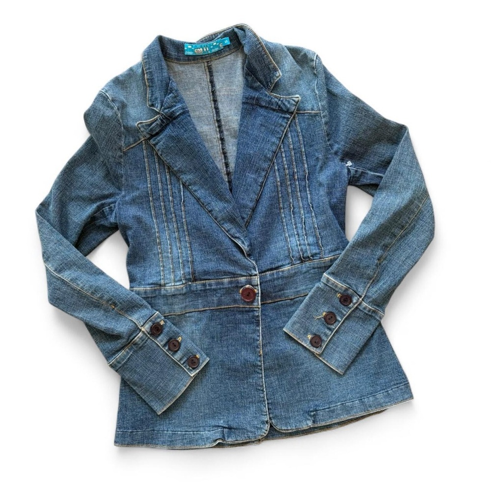 vintage paul frank denim blazer size small